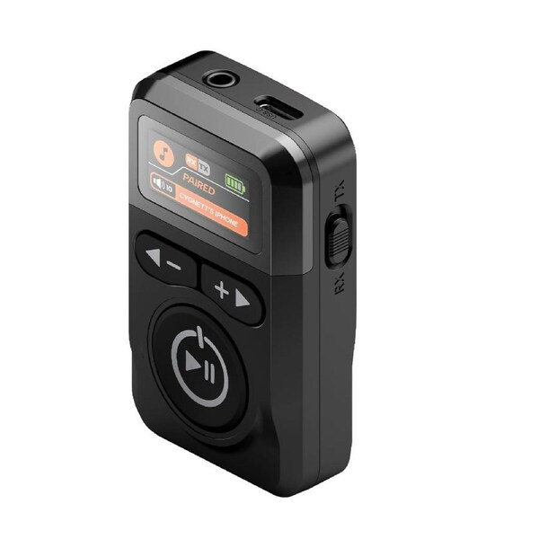 Cygnett Voyager Wireless Elite Audio Adapter - Black (CY5163VOYAA), Detailed LCD display, 28+ hours of playtime,3.5mm Aux Cable, 2 Years Warranty