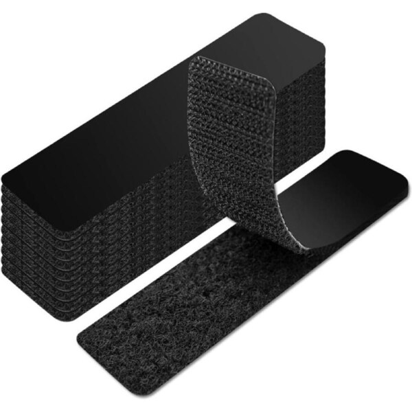 Art3d 16 Sets Hook and Loop Strips with Adhesive, Heavy Duty Double Sided Sticky Strips for Fabric Office Home, 10 x 2.5 CM