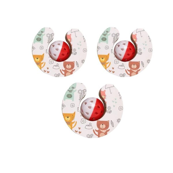 YES4PETS 3 x Small Magic Organ Cat Kitten Scratching Board Toy Play Best Scratcher