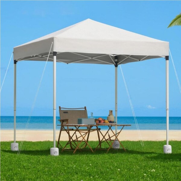 Instahut Gazebo 2x2m Outdoor Patio Garden Marquee Shade w/ Base Pods White