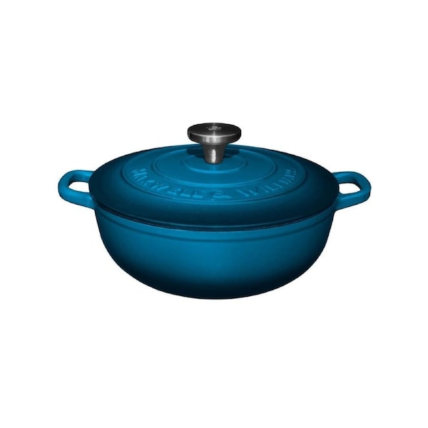 Maxwell & Williams Cast Iron 24cm Round Casserole Oven Safe Cookware 3.3L MB