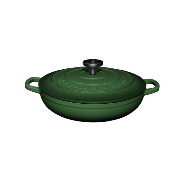 Maxwell & Williams Cast Iron 27cm Round Braiser Oven Safe Cookware 3.3L RG