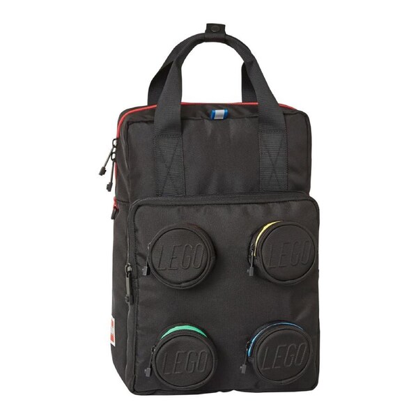 LEGO Brick 2x2 Black Multi Backpack