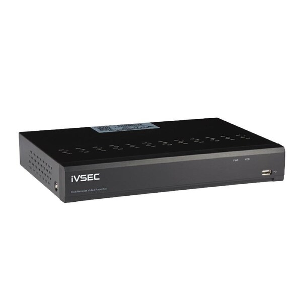 IVSEC NR316XD NVR, 16 CHAN NELS, 12MP, 16 x Poe Ports, 2 Bays, H265, 4K Hdmi