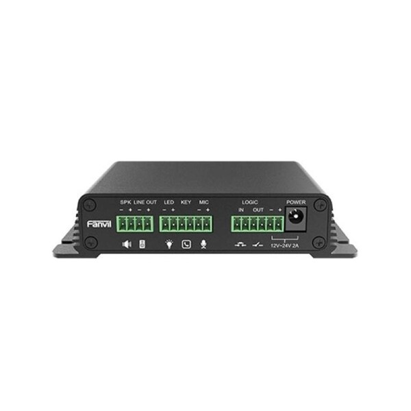 FANVIL PA2s Video Intercom & Paging Gateway, Emergency call button interface, active call, NVR video recording, standard RJ45 interface