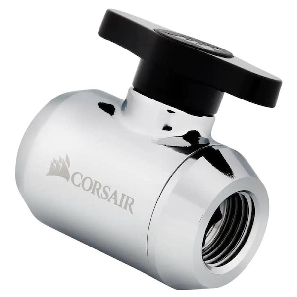 Corsair Hydro X Series XF Ball Valve G1/4 Chrome