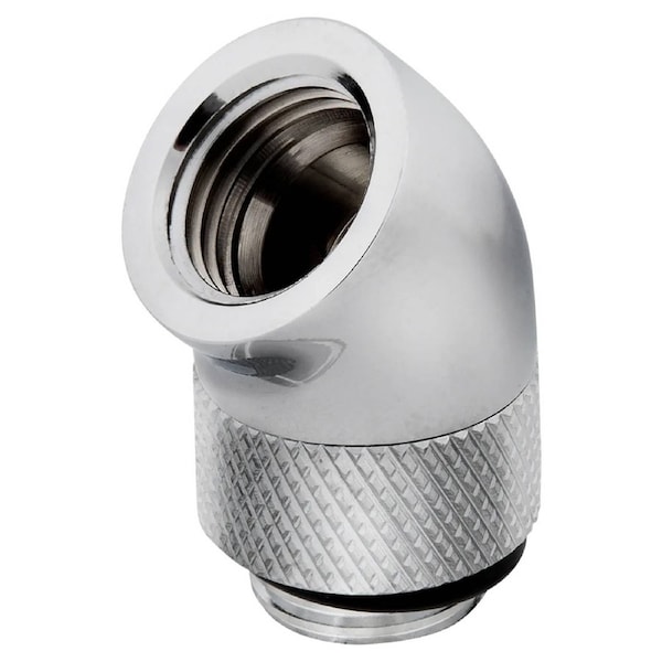 Corsair Hydro X Series 45 Deg Rot.Fittings G1/4 Chrome 2 Pk