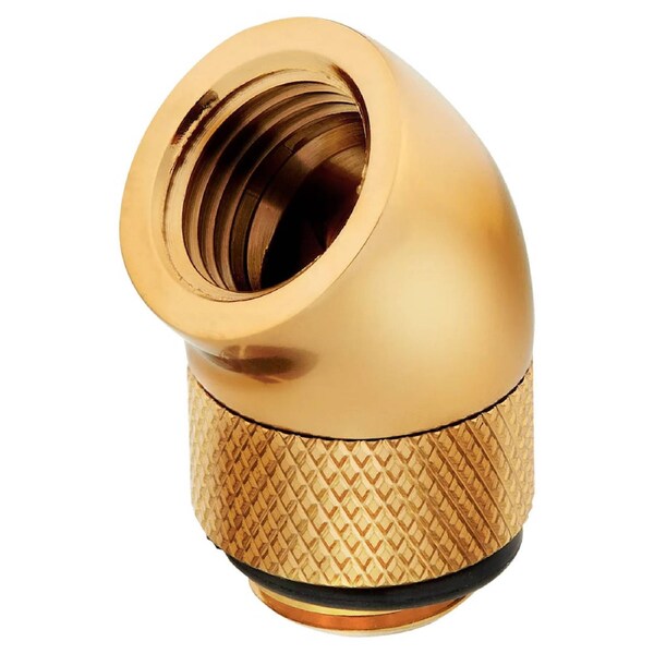 Corsair Hydro X Series 45 Deg Rot.Fittings G1/4 Gold 2 Pk
