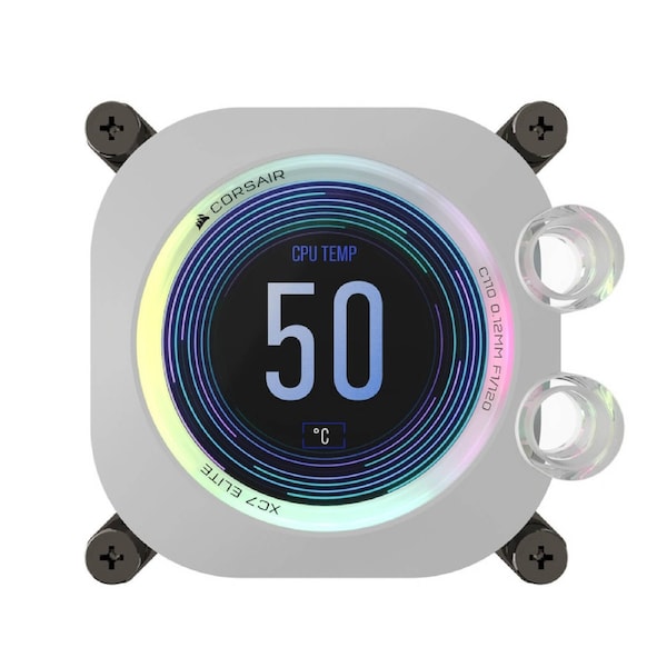 Corsair iCUE XC7 RGB Elite LCD CPU Water Block White
