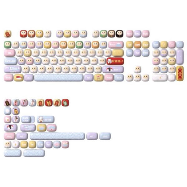 Akko Good Luck Charm Keycap Set 138 Key