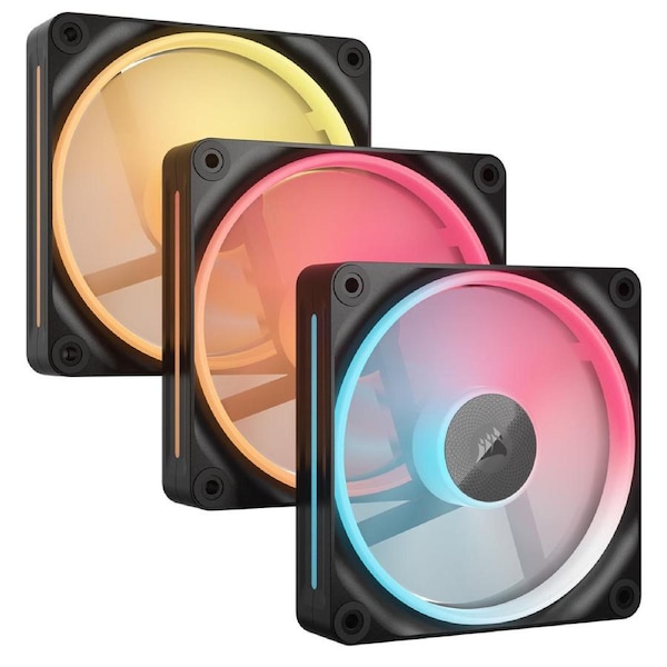 Corsair iCUE Link LX120-R RGB 120mm Triple Reverse Fan Kit Black