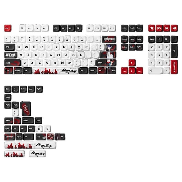 Akko The King's Avatar Yu Wenzhou Keycap Set 137 Key