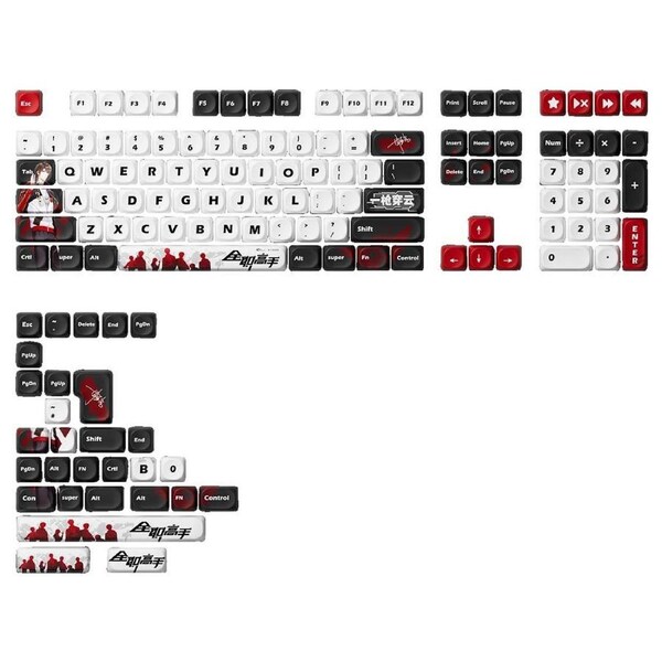 Akko The King's Avatar Zhou Zekai Keycap Set 137 Key