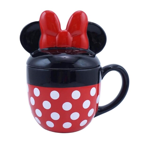Disney Mug with Lid 425mL Minnie Mouse, Jasnor HBMUGSDC12