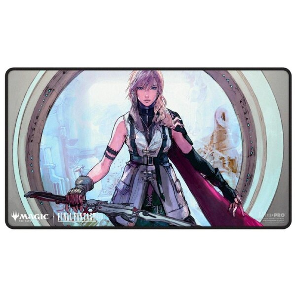 ULTRA PRO Magic the Gathering Final Fantasy Lightning Army of One Black Stitched Playmat