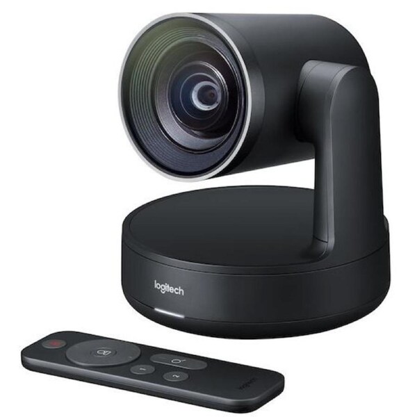 Logitech Rally 4K Premium PTZ Color Camera Video Audio Conferencing Automatic Control Pan/Tilt/Zoom 90 15X HD Zoom 13 Megapixel 60fps Autofocus