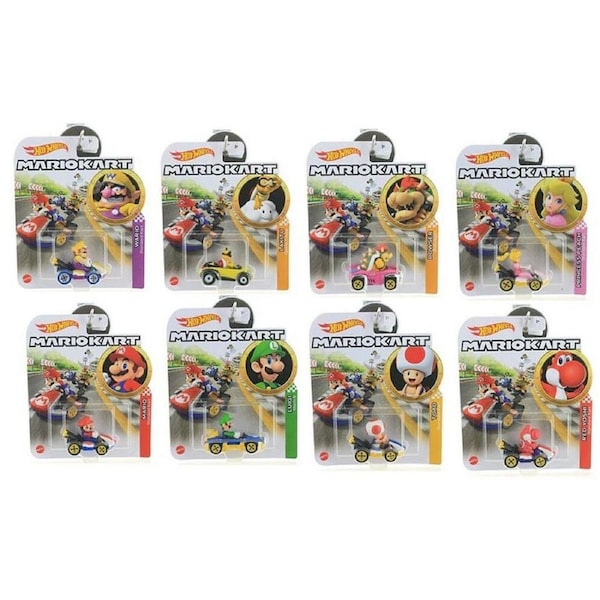 Hot Wheels Mario Kart Set of 8 2025 Mix 4