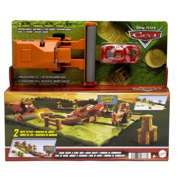 Disney Pixar Cars Escaping Frank & Stunt Race Playset