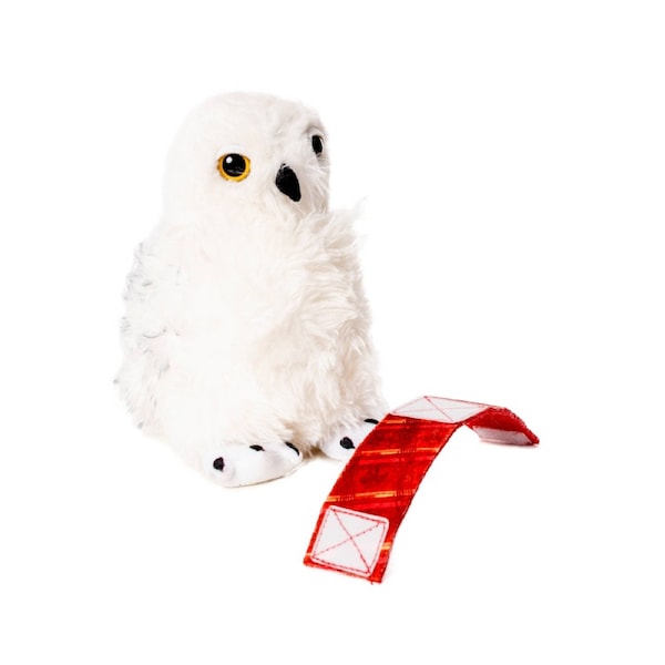 Harry Potter Hedwig Owl Plush Toy with Wrist Gauntlet Magical Creature Gift