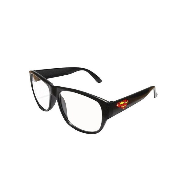 Clark Kent Glasses DC Comics Superman Costume Accessory with Logo Black