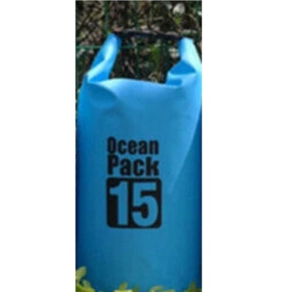15L Waterproof Dry Bag Sack Light Blue for Outdoor Sports
