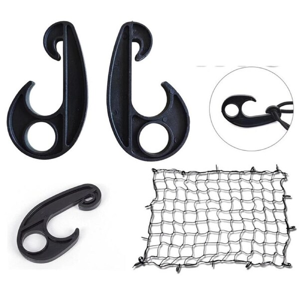 Universal Cargo Net Hooks Clips for Bungee Strap Tent Trailer