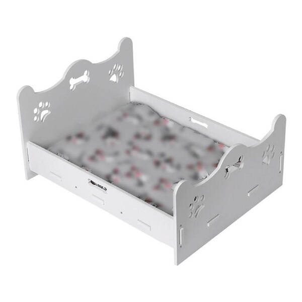 Wooden Cat Bed White Wooden Cat Bed Pet Cat and Dog Bed Comfortable Durable