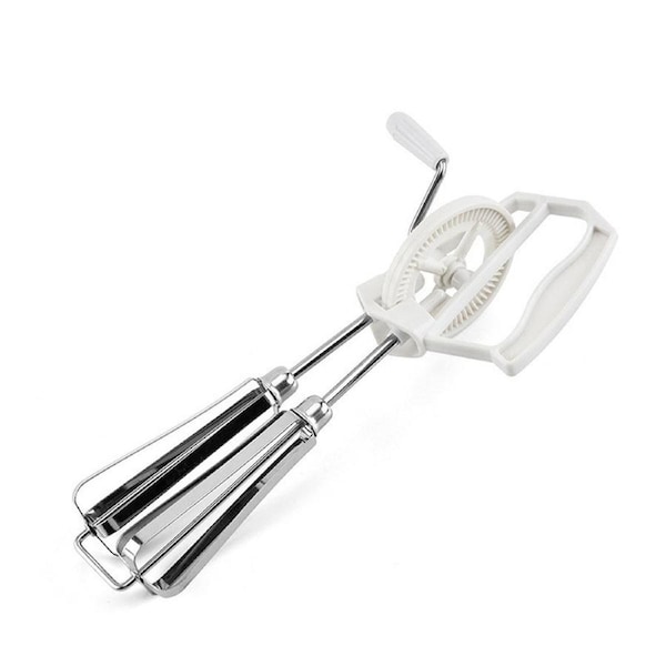 Stainless Steel Hand Egg Beater Rotary Whisk Manual Mixer Kitchen Cooking Tool