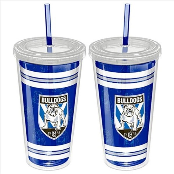 NRL: Bulldogs - Tumbler W/Straw