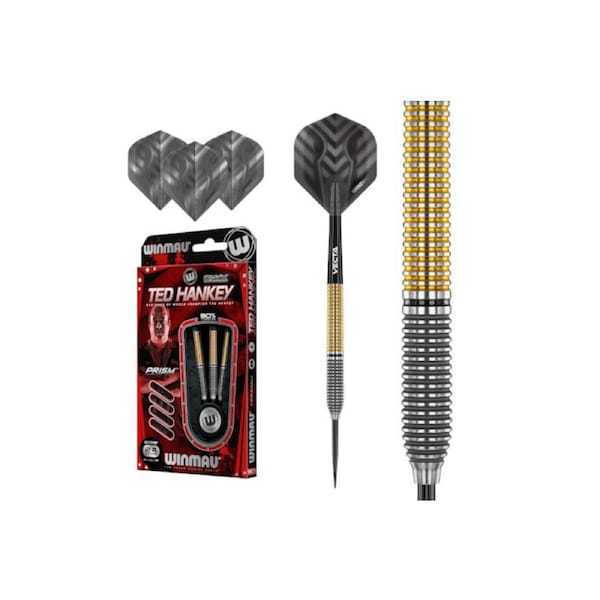 WINMAU Ted Hankey Steel Tip Special Edition 90% Tungsten Darts 24 Gram