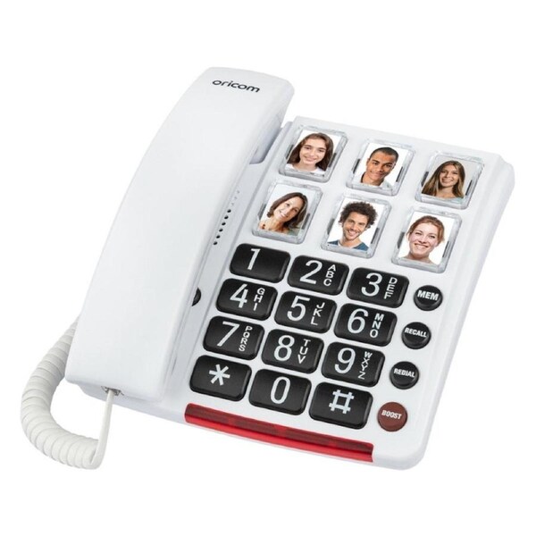 Oricom CARE80 Big Button Amplified Phone With Picture Photo Dialling
