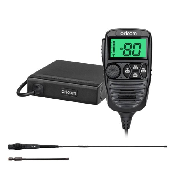 Oricom UHF182XP Dual Antenna 5 Watt UHF CB Radio with BONUS Antennas - ANU236 6.5dBi and ANU050 3dBi (UHF182XPTA)