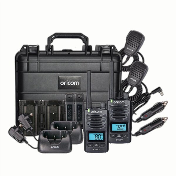 Oricom DTXTP600 5 Watt IP67 Waterproof Handheld UHF CB Radio Trade Pack