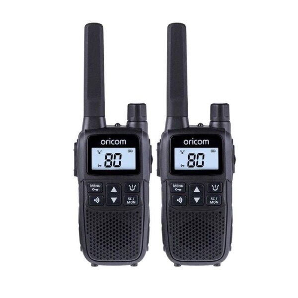 Oricom UHF2200 2 Watt Handheld UHF CB Radio Twin Pack