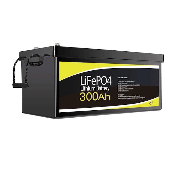 300Ah 12V Lithium Battery with 200A BMS – Reliable 3840Wh Power for RV, Off-Grid & Emergency Backup