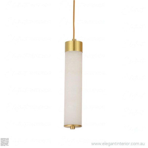 Luz Pilar – Alabaster LED Pendant Light