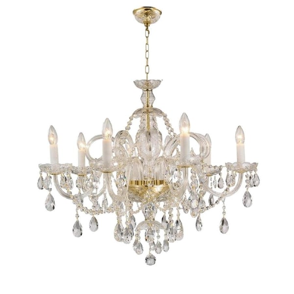 Boho-8 Arm Crystal Designer Chandelier (Custom made)