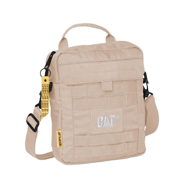 Caterpillar Men's CAT Namib Tablet Bag Adjustable Strap Casual 27x21cm Cream