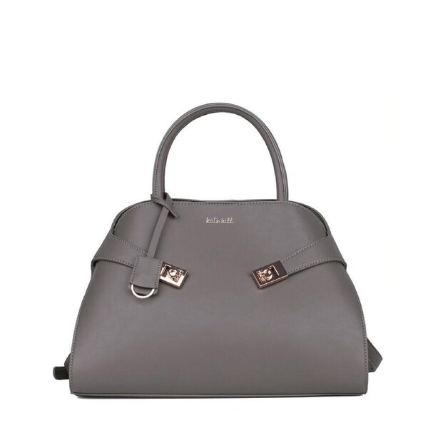 Kate Hill Women's Tyla Top Handle Bag Handbag Charcoal