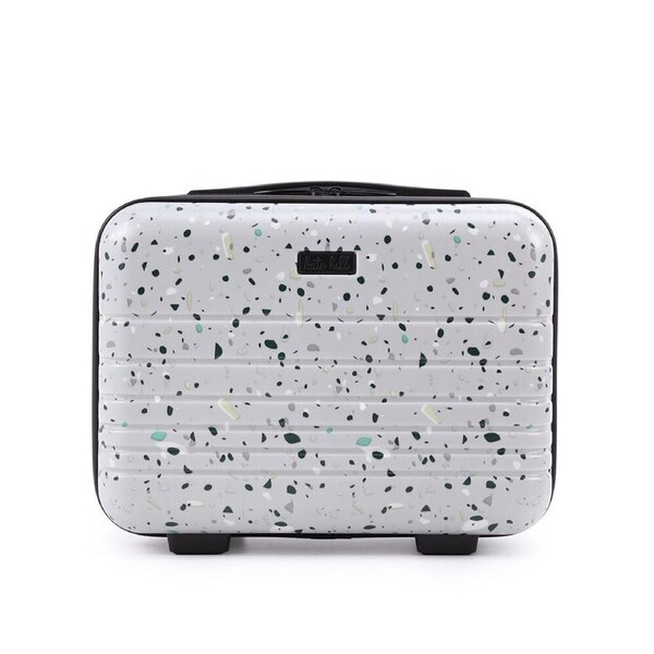 Kate Hill Women's Terrazzo Travel Beauty Case Lightweight Bag 26x17cm Grey