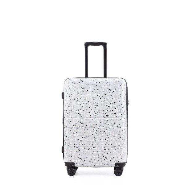 Kate Hill Terrazzo Small Travel Luggage Suitcase Lightweight 56x25cm White