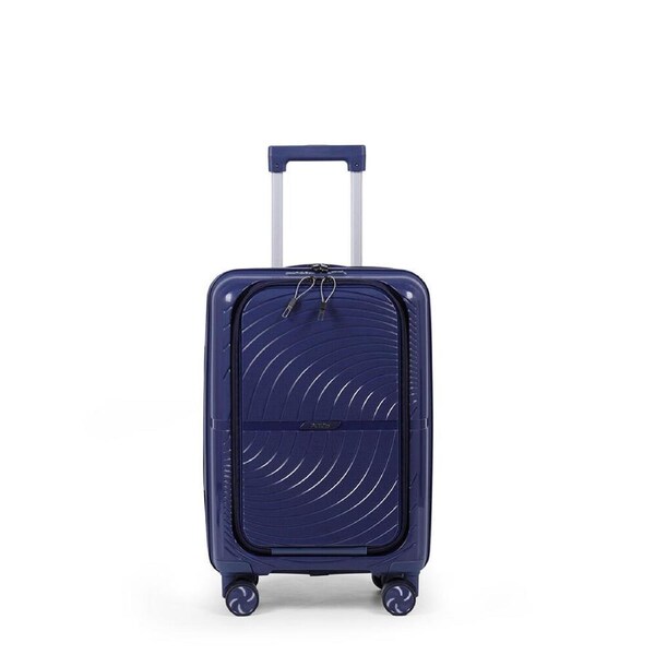 Paklite Solar Small Travel Luggage Suitcase Lightweight 55x35cm Navy