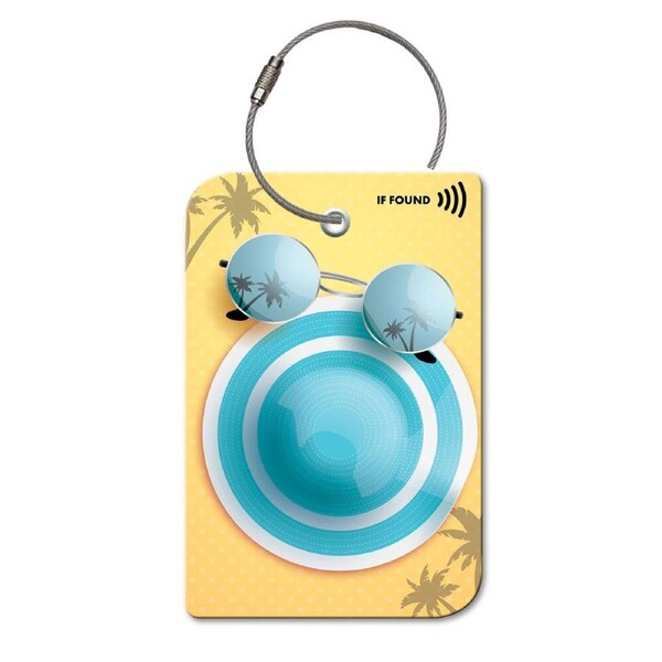 Retreev Summer Hat Travel Bag Smart Tag Luggage Suitcase Name Card w/ QR