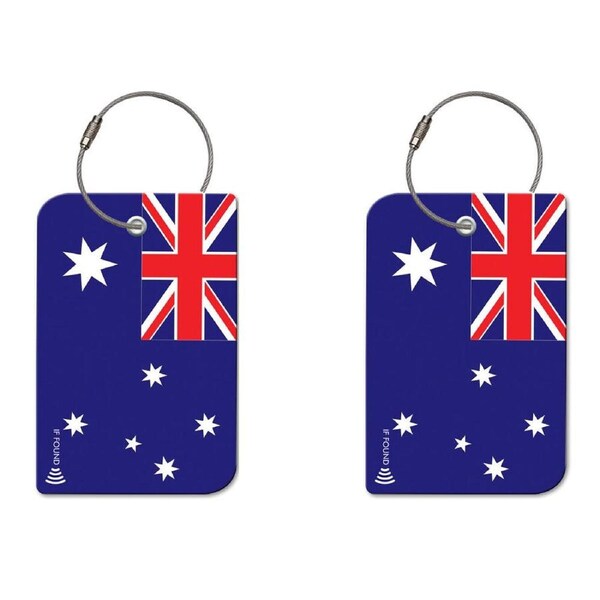 2PK Retreev Australia Travel Bag Smart Tag Luggage Suitcase Name Card w/ QR