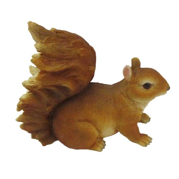 Esschert Design Squirrel Statue Large Animal Ornament Garden Decor Brown