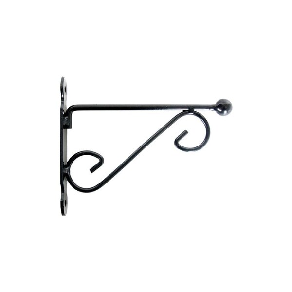 Esschert Design Iron Hanging Basket Wall Hook Durable Cast Small Black