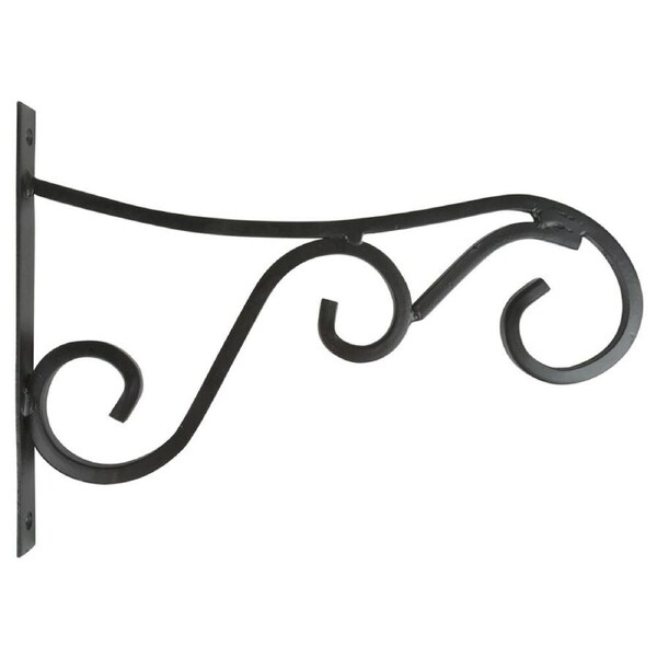 Esschert Design Metal Hanging Basket Hook Garden & Outdoor Decor Large Black