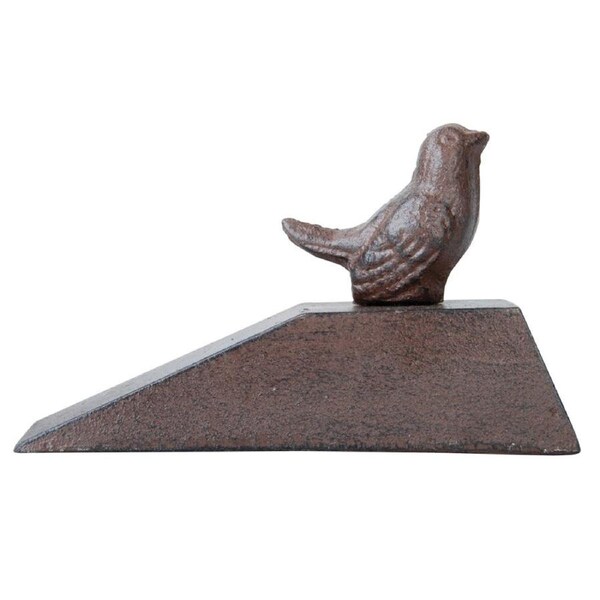 Esschert Design Door Wedge Bird Home Decor Stopper Cast Iron 15.2cm Brown