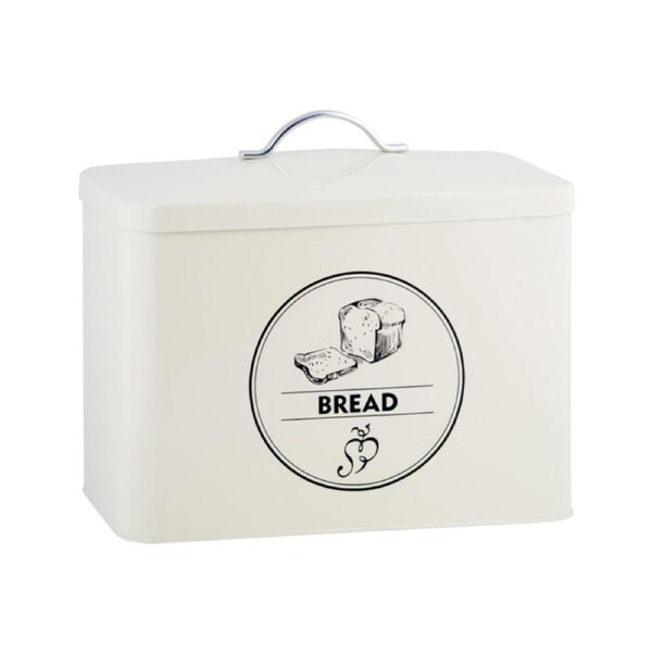 Esschert Design Bread Storage Tin Kitchen Organisation Container White