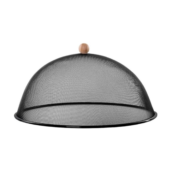 Esschert Design Iron Food Cover Dinning Tableware Kitchen Round Large Black